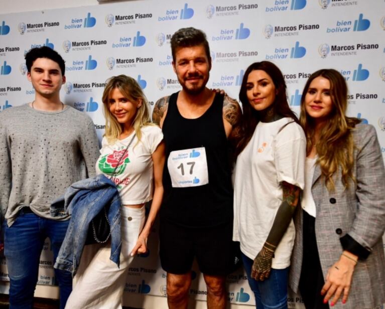 La jornada solidaria de Marcelo Tinelli en un comedor infantil y en el hospital de Bolívar 