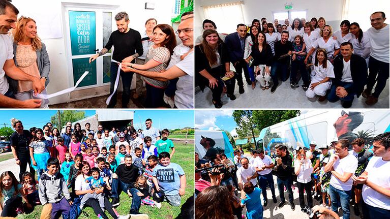  La jornada solidaria de Marcelo Tinelli en un comedor infantil y en el hospital de Bolívar  (Crédito: LaFlia)