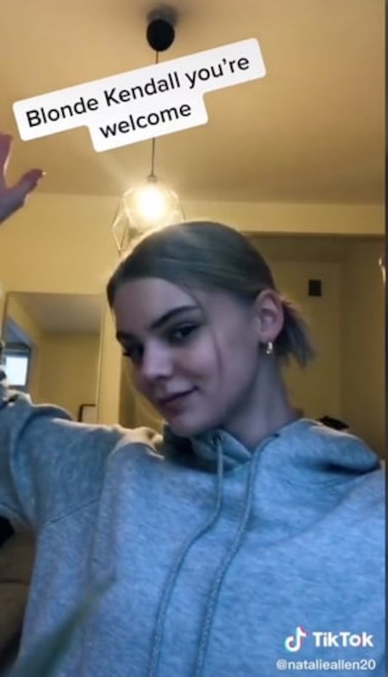 La joven que es ¡igualita! a Kendall Jenner y revolucionó TikTok: "Una Kendall rubia"