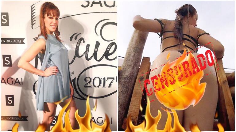 La jugadísima foto de Miriam Lanzoni y un primer plano ultra hot (Fotos: Instagram)