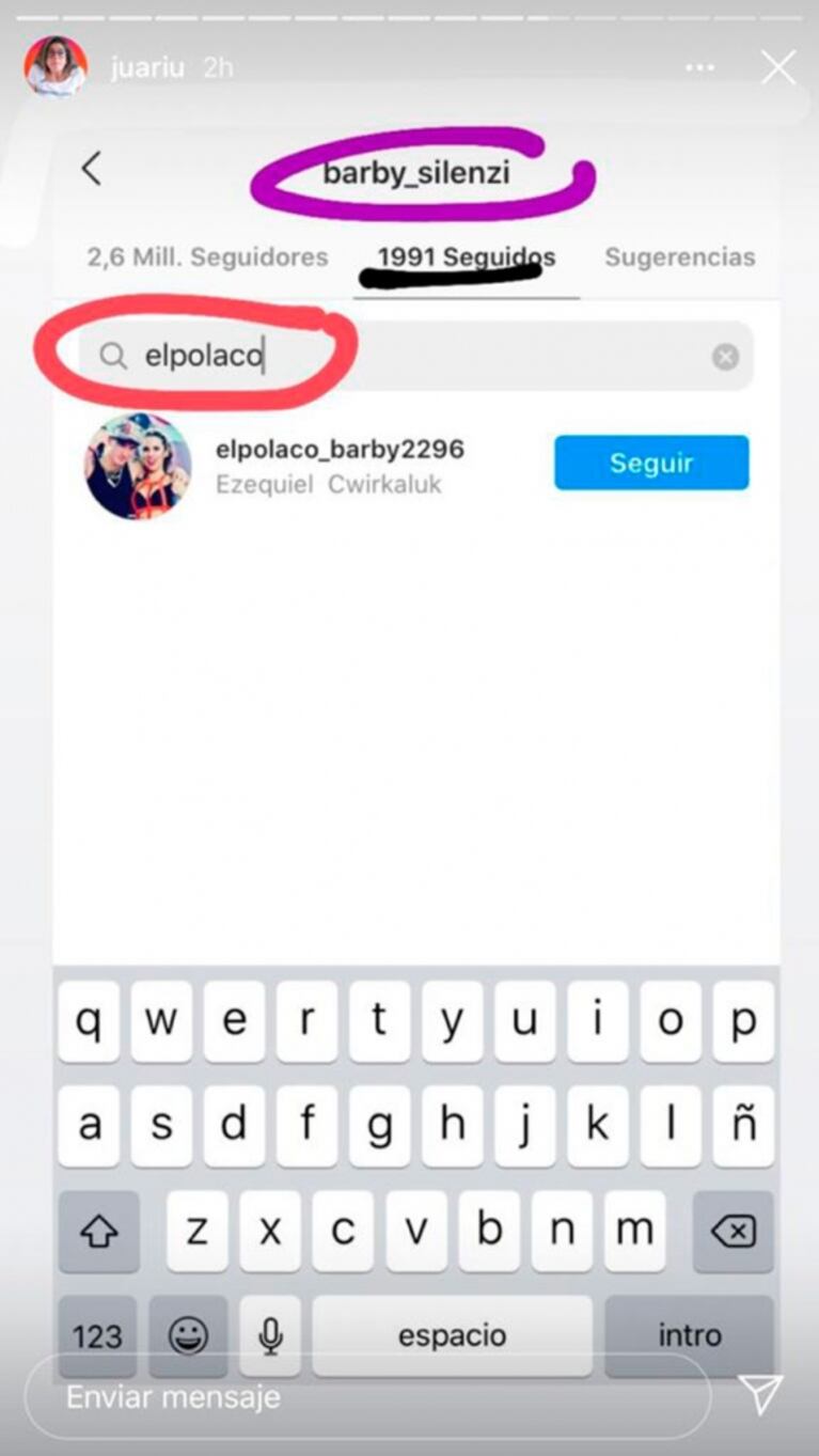 La llamativa actitud del Polaco y Barby Silenzi que despertó nuevos rumores de crisis: se dejaron de seguir ¡y a las horas volvieron a mostrarse juntos!