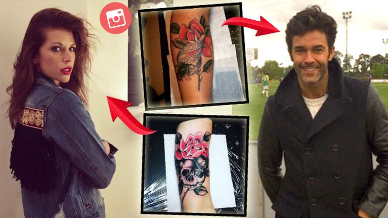 La llamativa coincidencia del nuevo tatuaje de Juliana Giambroni con el de Mariano Martínez. Foto: Instagram
