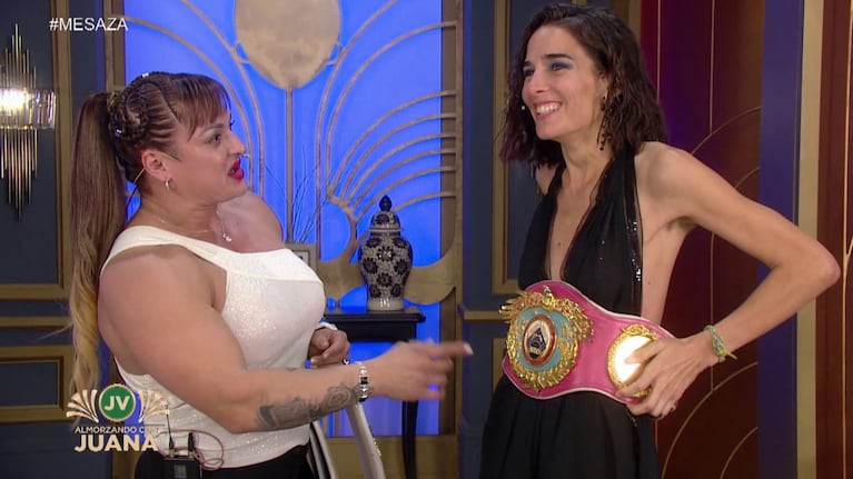 La Locomotora Oliveras con Juana Viale, en 2024 (Foto: eltrece)