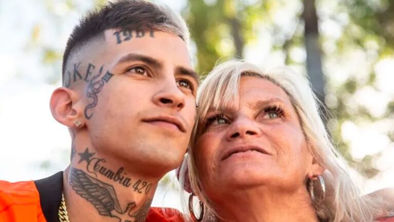 La madre de L-Gante habló sin filtro sobre el consumo de marihuana del cantante.