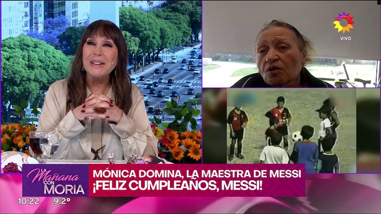 La maestra de primaria de Lionel Messi habló en el día de su cumpleaños número 39 (Foto: captura de eltrece).