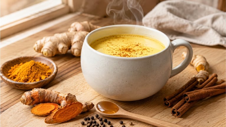 La magia de la cúrcuma, el jengibre y la canela: por qué algunos recomiendan mezclarlas con leche.