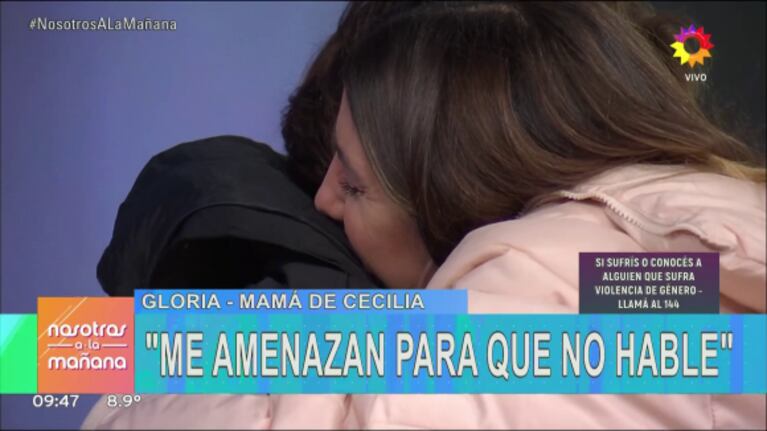 La mamá de Cecilia Strzyzowski abrazó con emoción a Cinthia Fernández: "Te admiro"