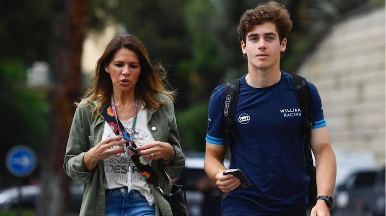 La mamá de Franco Colapinto fue nominada a un llamativo premio mientras él se prepara para Abu Dhabi. Crédito: Instagram.