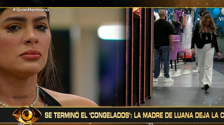 La mamá de Luana entró a Gran Hermano y dejó una advertencia: "Alejate de los garcas" (captura de Telefe)