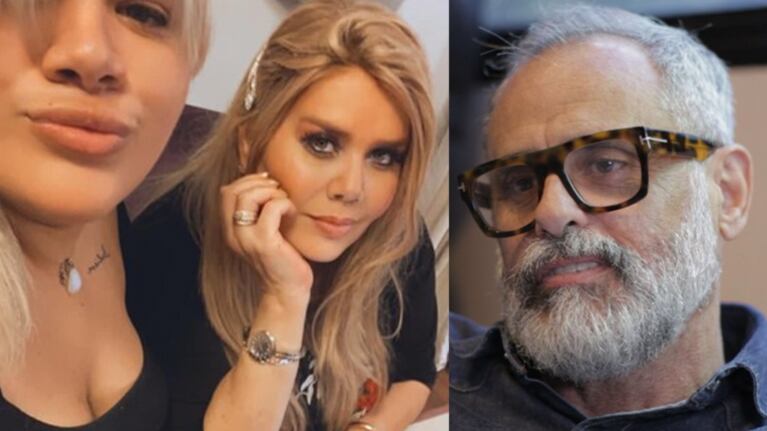 La "mamá postiza" de More se mostró buena onda con Jorge.