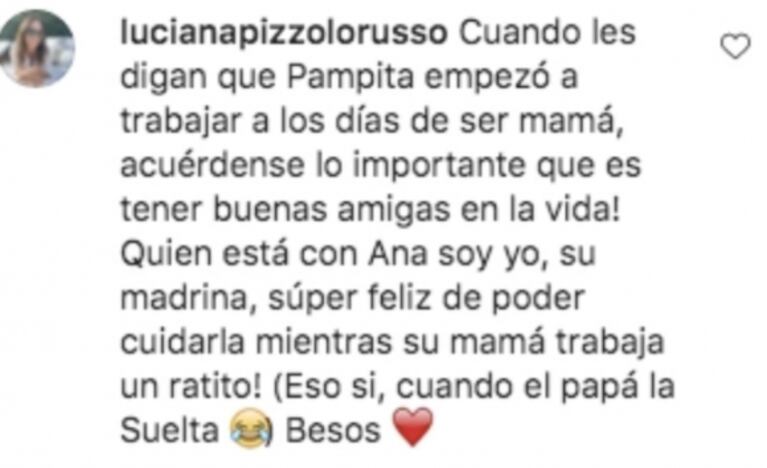 La mejor amiga de Pampita salió al cruce luego de que la confundieran con la niñera de Ana y criticaran a la top: "Soy su madrina"