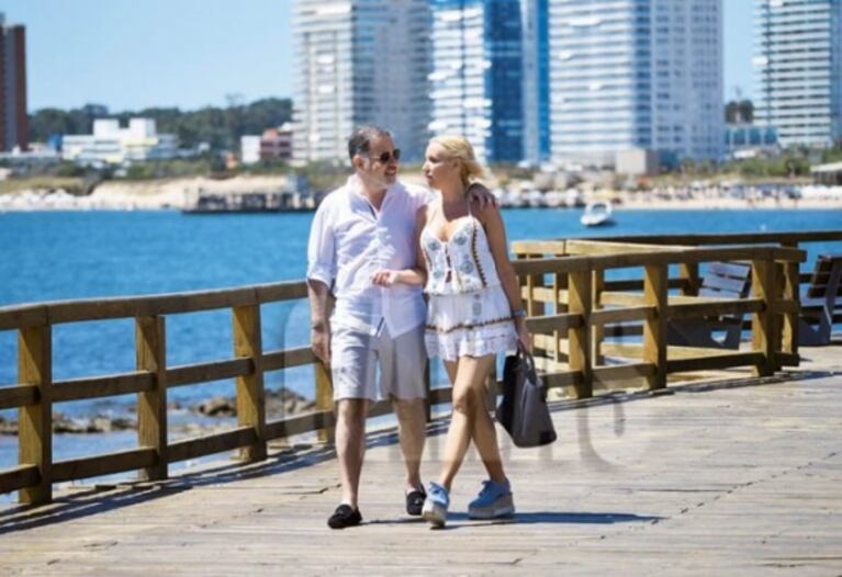 La miniluna de miel de Fabián Doman y María Laura de Lillo en Punta del Este: mimos y caminata por el puerto