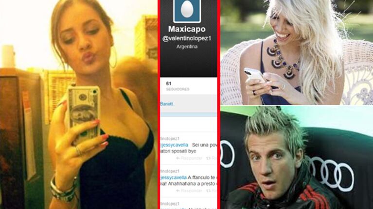 La misteriosa cuenta de Twitter que atacaba a Jessica Vella. (Fotos: Web y Twitter)