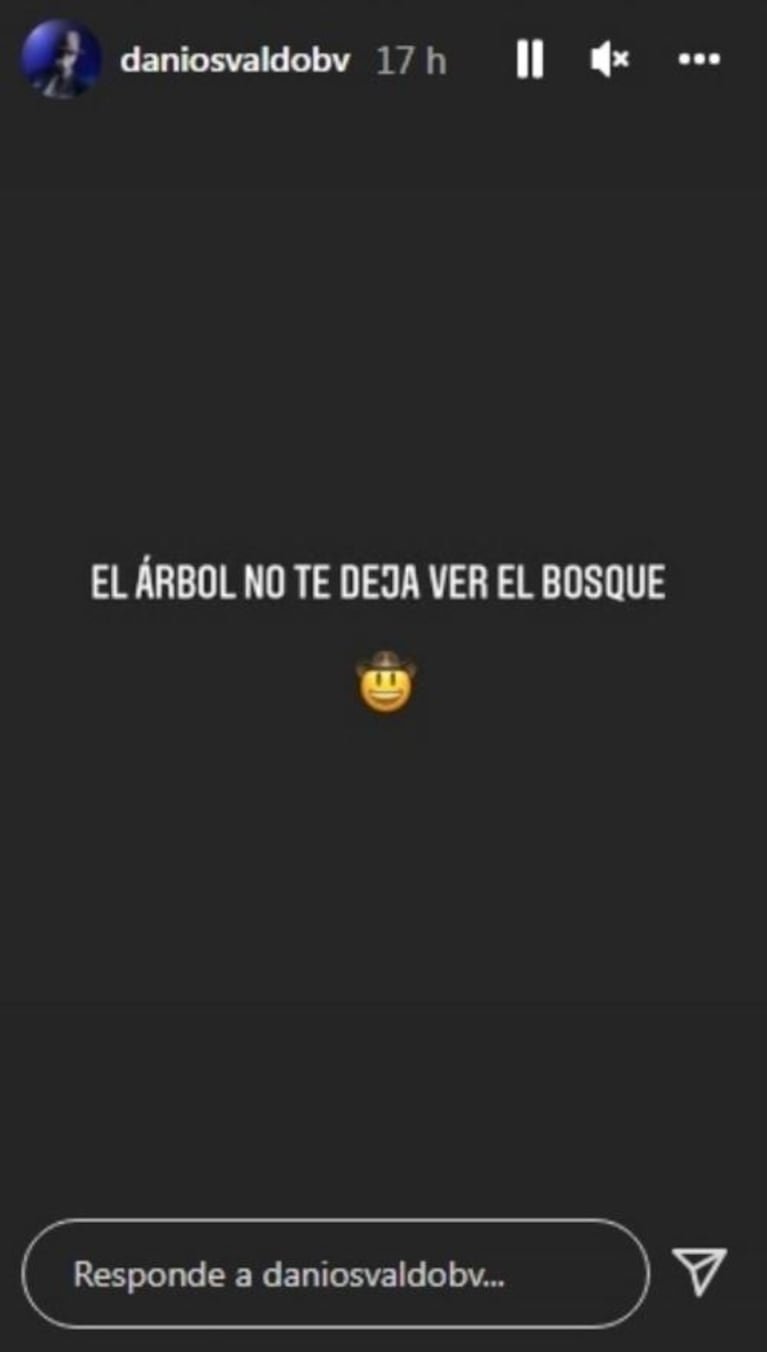 La misteriosa frase que publicó Daniel Osvaldo tras volver a habilitar su cuenta de Instagram: "El árbol no te deja ver el bosque"