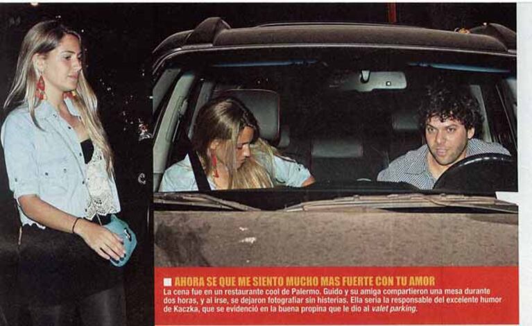 La misteriosa rubia y Guido Kaczka. (Foto: Paparazzi)