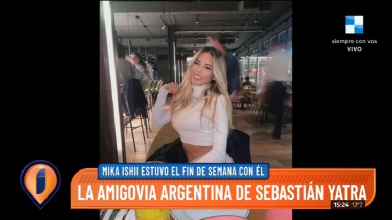 La modelo Mika Ishii dio detalles de su encuentro con Sebastián Yatra: "Nos fuimos juntos"
