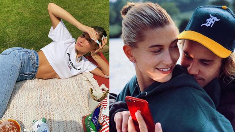 La modelo y el cantante festejaron sus dos años de casados al aire libre.