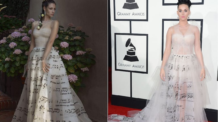 La mujer de Eros Ramazzotti le copió el vestido a Katy Perry para casarse con un famosísimo cantante. (Foto: Facebook E. Ramazzotti/Web)