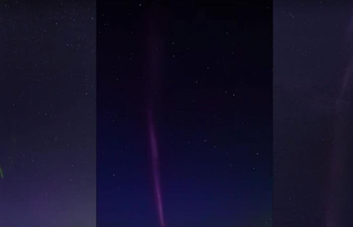 La NASA explicó el fenómeno de las extrañas luces púrpura en el cielo de Canadá