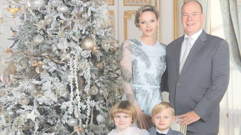 La navidad de Charlène y Alberto de Mónaco y sus mellizos al más puro estilo “Frozen”