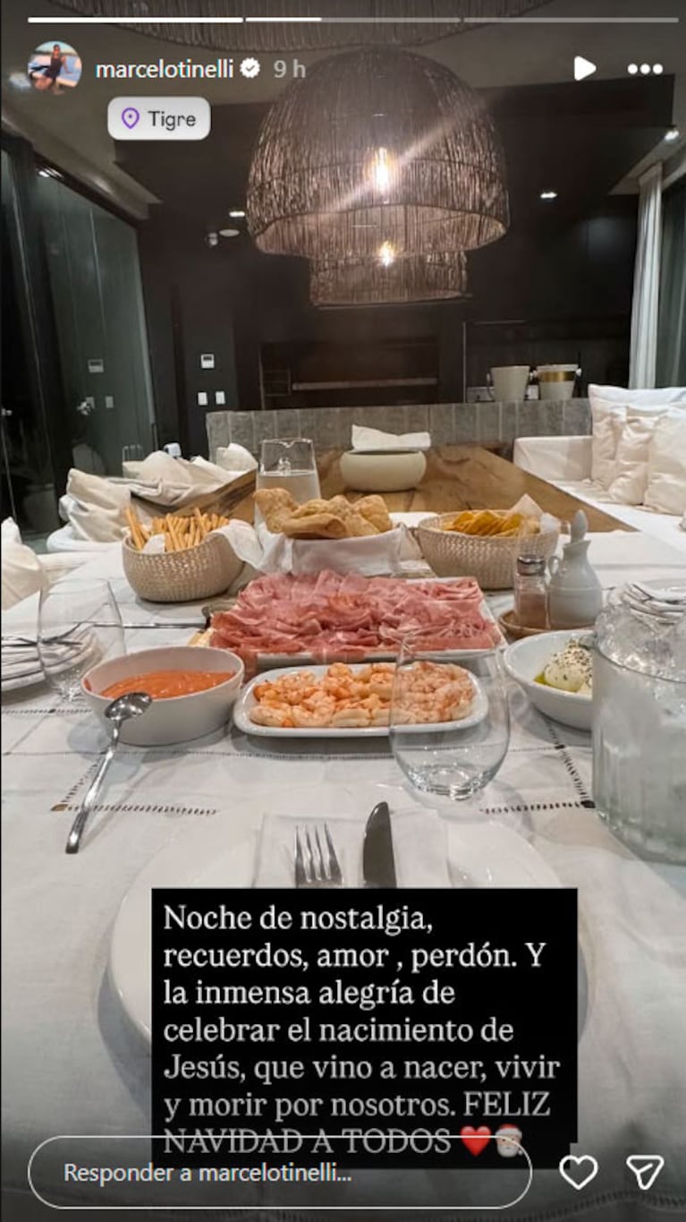 La Navidad de Marcelo Tinelli (Foto Instagram)