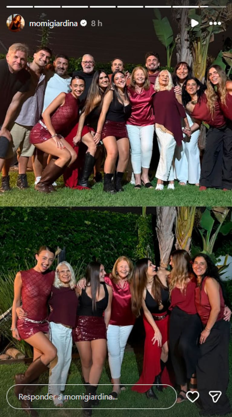 La Navidad de Momi Giardina y Juli Castro (Instagram)