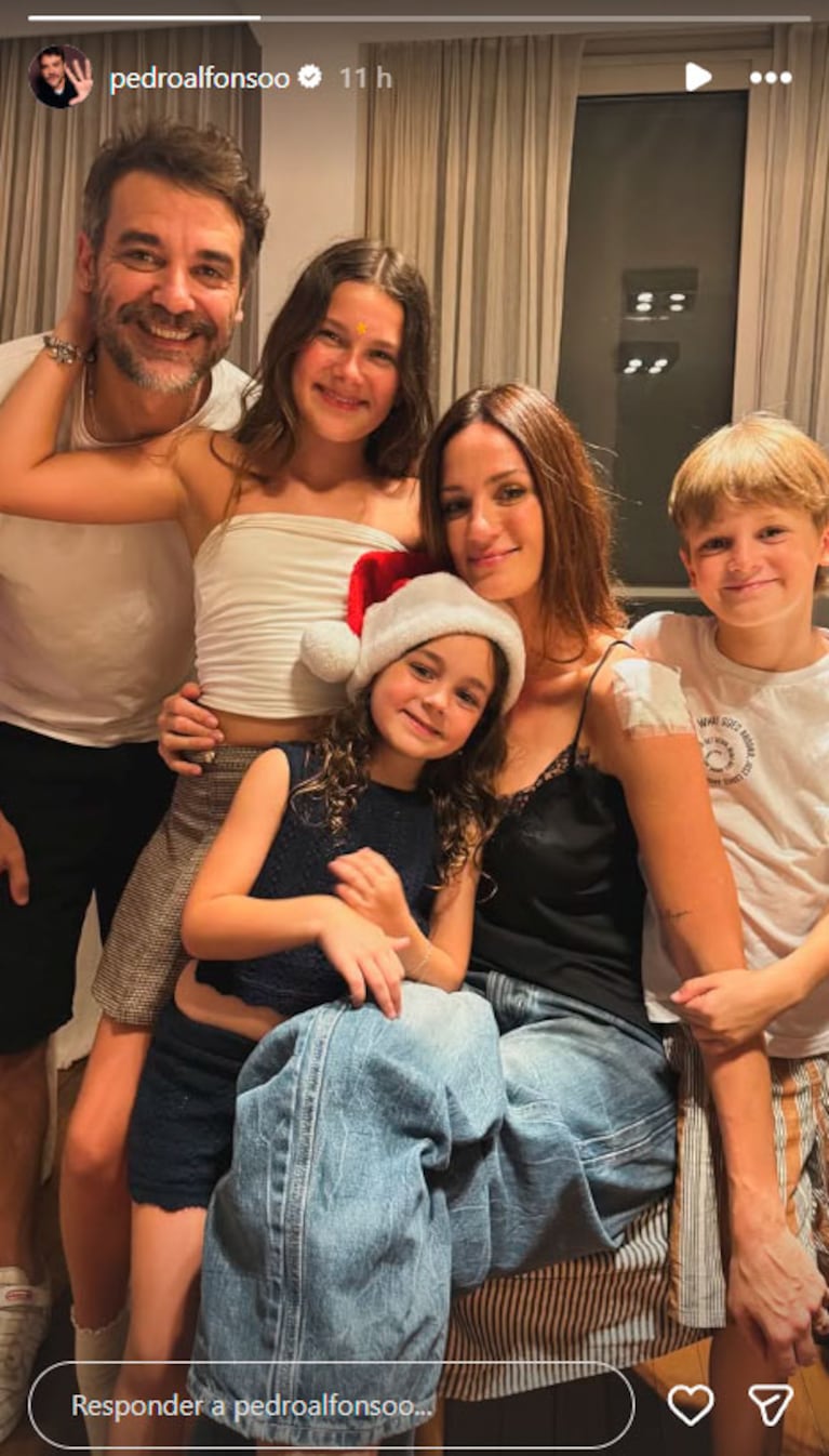 La Navidad de Paula Chaves y Pedro Alfonso con sus hijos