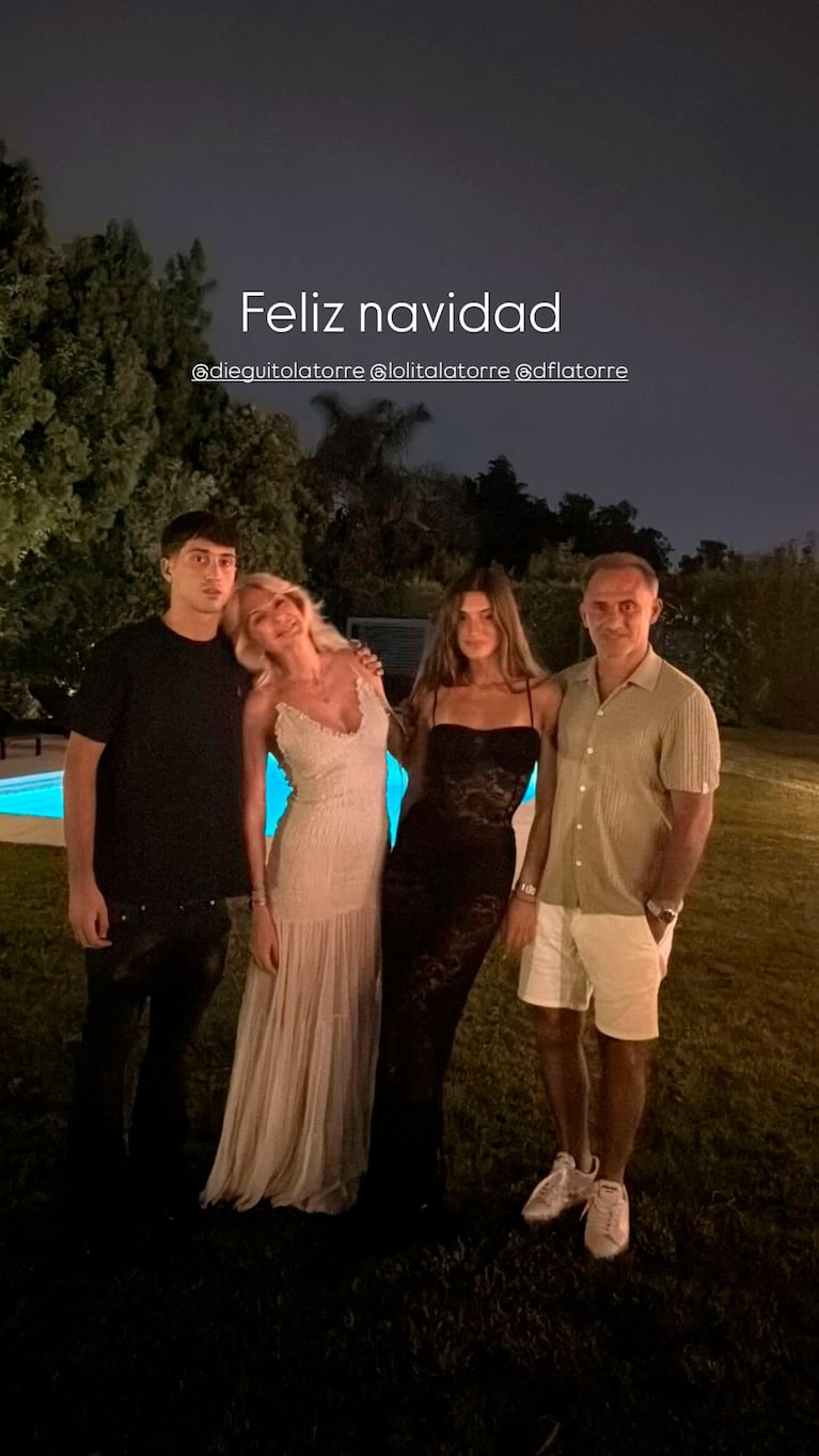 La Navidad de Yanina Latorre en familia (Instagram)