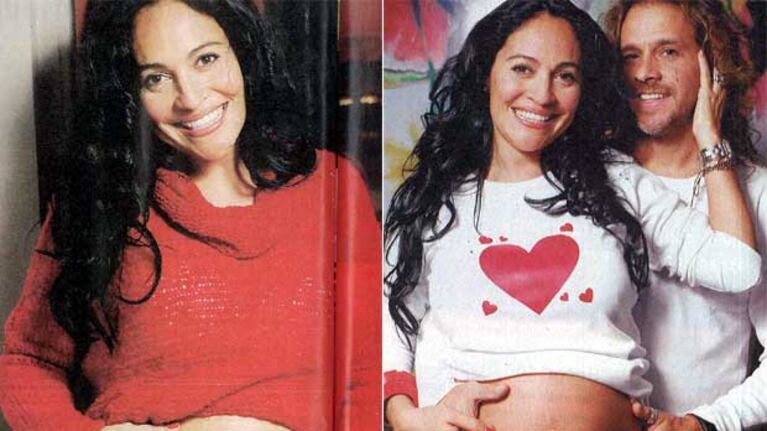 La Negra Gorosito muestra su panza, junto a su novio. (Foto: revista Pronto)