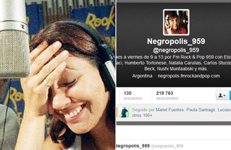 La Negra Vernaci, explosiva en Twitter. (Fotos: Web y Twitter)