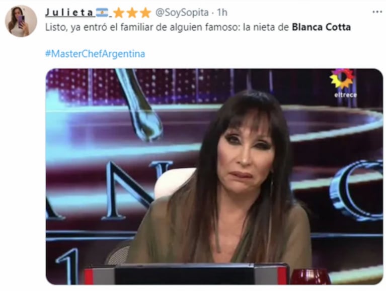 La nieta de Blanca Cotta hizo empanadas, el jurado de MasterChef le bajó el pulgar y estallaron los memes