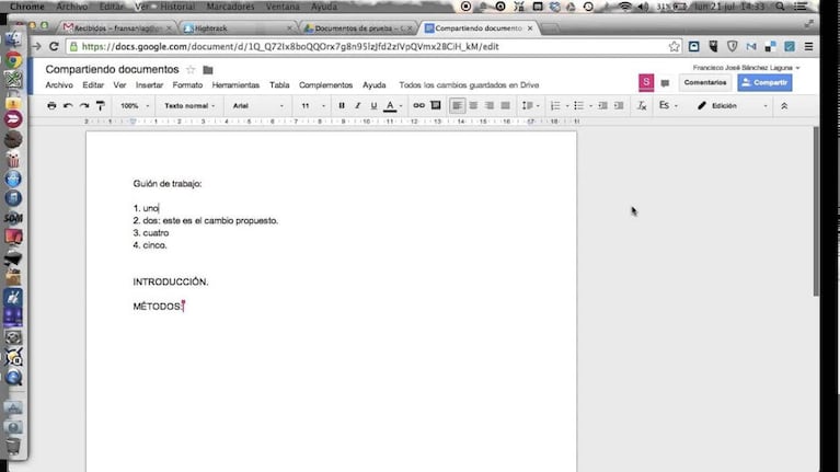 La novedad de Google Drive sobre los cambios efectuados en documentos compartidos