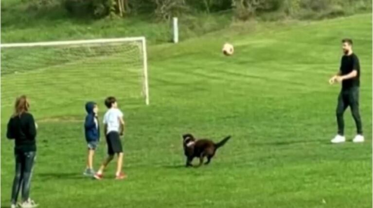 La novia de Gerard Piqué se mostró muy cómplice con los hijos que el futbolista tuvo con Shakira