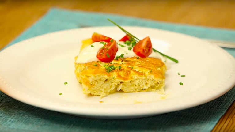 La omelette cuatro quesos, un plato rendidor para arrancar con fuerza la mañana. Foto: Cucinare TV