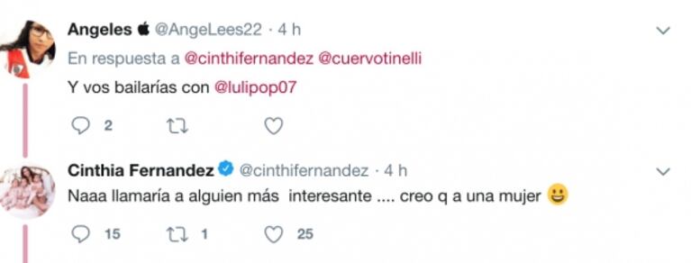 La original ¡y picante! propuesta de Cinthia Fernández a Marcelo Tinelli para el Súper Bailando: "¿Qué opina, jefe?"