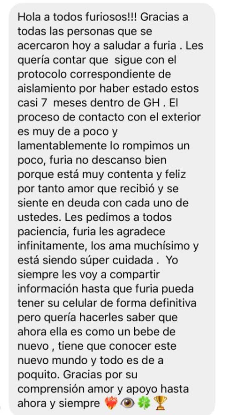La palabra de Coy sobre el estado de su hermana tras salir de la casa de Gran Hermano.
