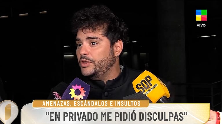 La palabra de Homero Pettinato en nota con Intrusos. (Captura de América TV)