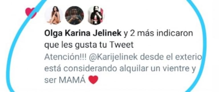 La palabra de Jelinek ante la versión de que alquilaría un vientre para convertirse en mamá: "Gracias por apoyarme en este sueño personal"