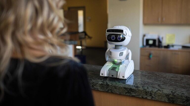 La pandemia catapultó el interés por los robots de compañía. Foto: AFP.