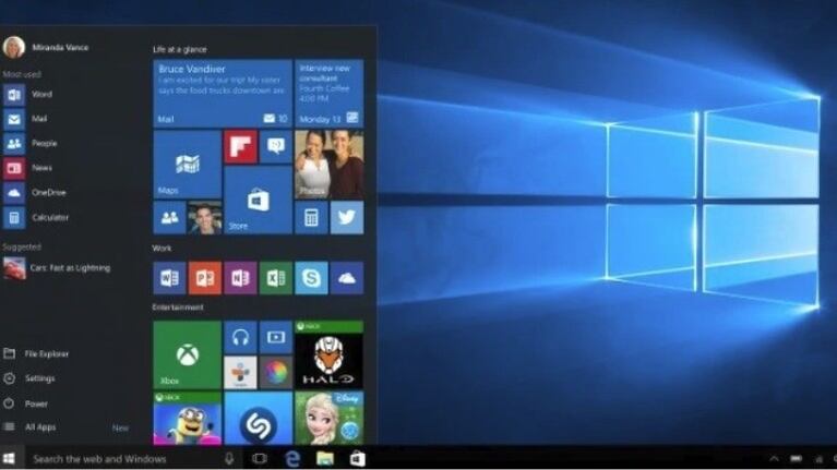 La 'pantalla azul de la muerte' pasará a ser negra en Windows 11. Foto: DPA.