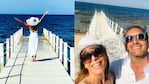 La pareja desmintió la crisis y viajó a Italia.