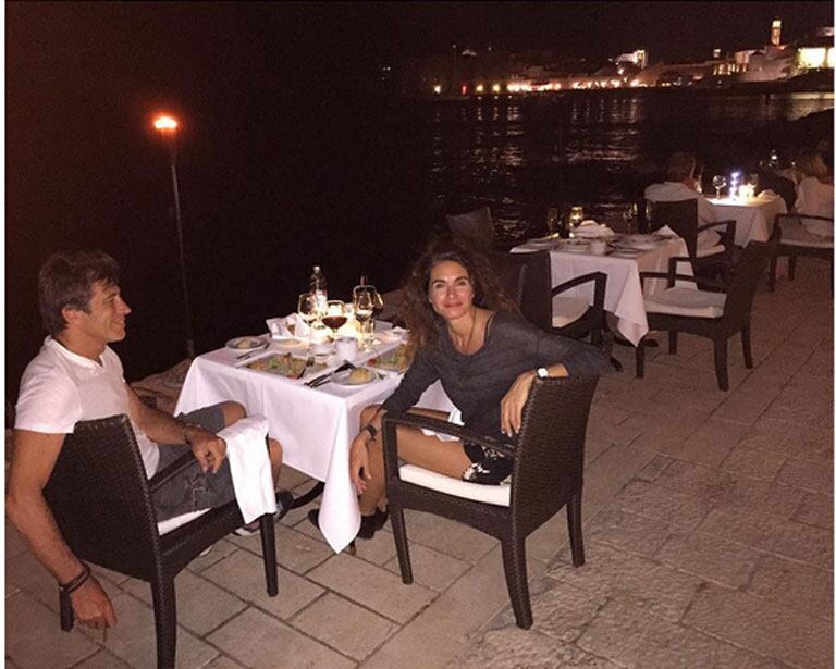 La pareja disfrutó de una cena romántica en Croacia (Fotos: Instagram).