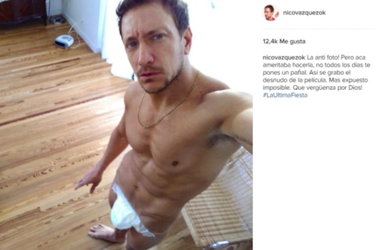 La particular técnica de Nico Vázquez para hacer un desnudo total en La última fiesta: "Más expuesto, imposible; ¡qué vergüenza por Dios!"