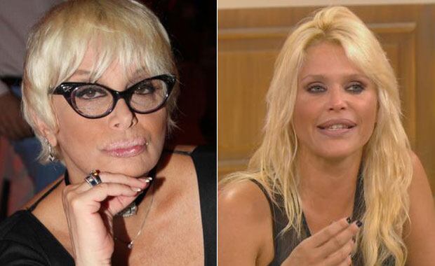 La pelea de Carmen Barbieri y Nazarena Vélez, peor que nunca (Fotos: Web). 