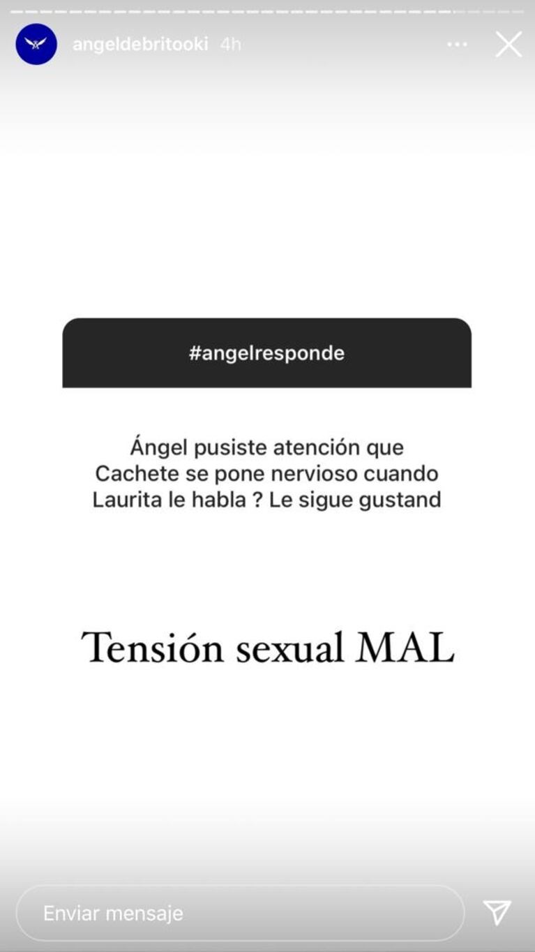 La picante definición de Ángel de Brito sobre la actitud de Agustín Sierra con Laurita Fernández: "Hay tensión sexual"