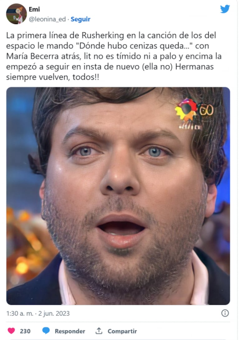 La picante frase de Rusherking en la canción con su ex María Becerra: "Donde hubo fuego..."