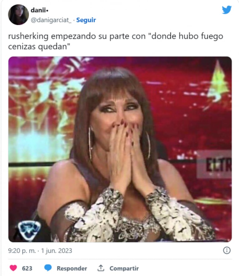 La picante frase de Rusherking en la canción con su ex María Becerra: "Donde hubo fuego..."