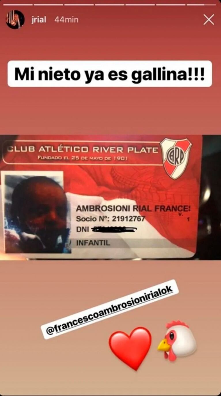 La "picante" interna futbolera entre Jorge Rial y Francisco Ambrosioni por Francesco