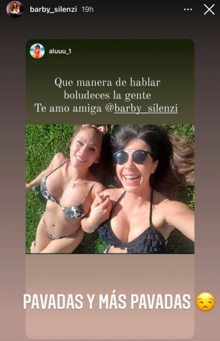 La picante reacción de la supuesta amante del Polaco ¡junto a Barby Silenzi!: "Qué manera de hablar boludeces"