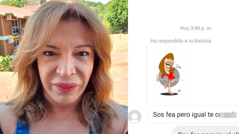 La picante reacción de Lizy Tagliani cuando un seguidor le dijo sos fea, pero igual te cog...: Soy fea, pero elijo con quien